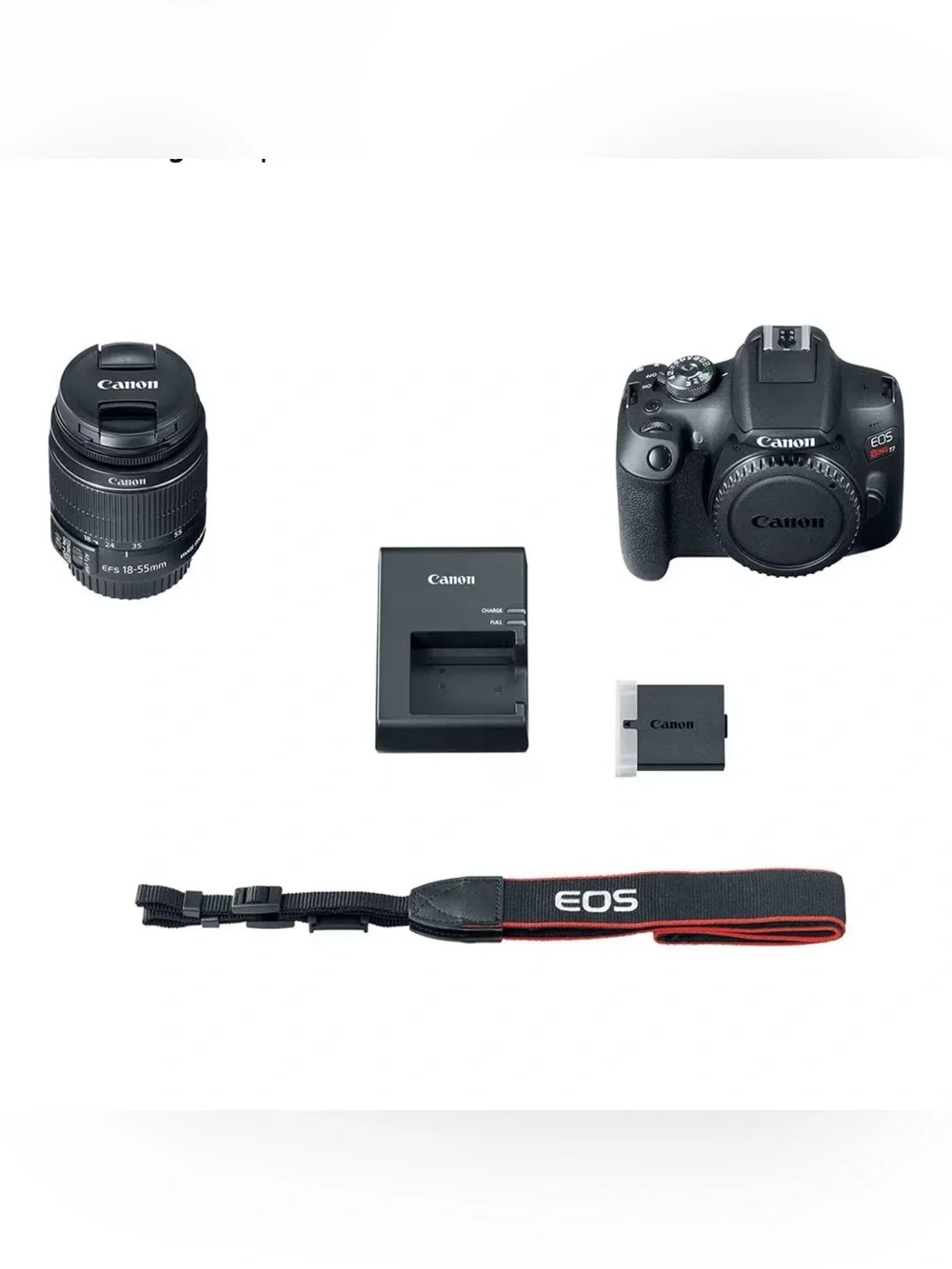 Canon DSLR Camera Kit in Black with Telephoto Lens and Carry Bag